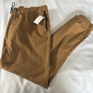Chino Joggers Mens Large Tan Rue21 Zipper Pocket